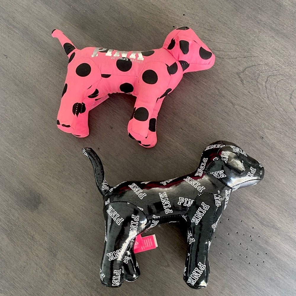 Victoria’s Secret PINK Dog Plush Set (bundle of 2)
